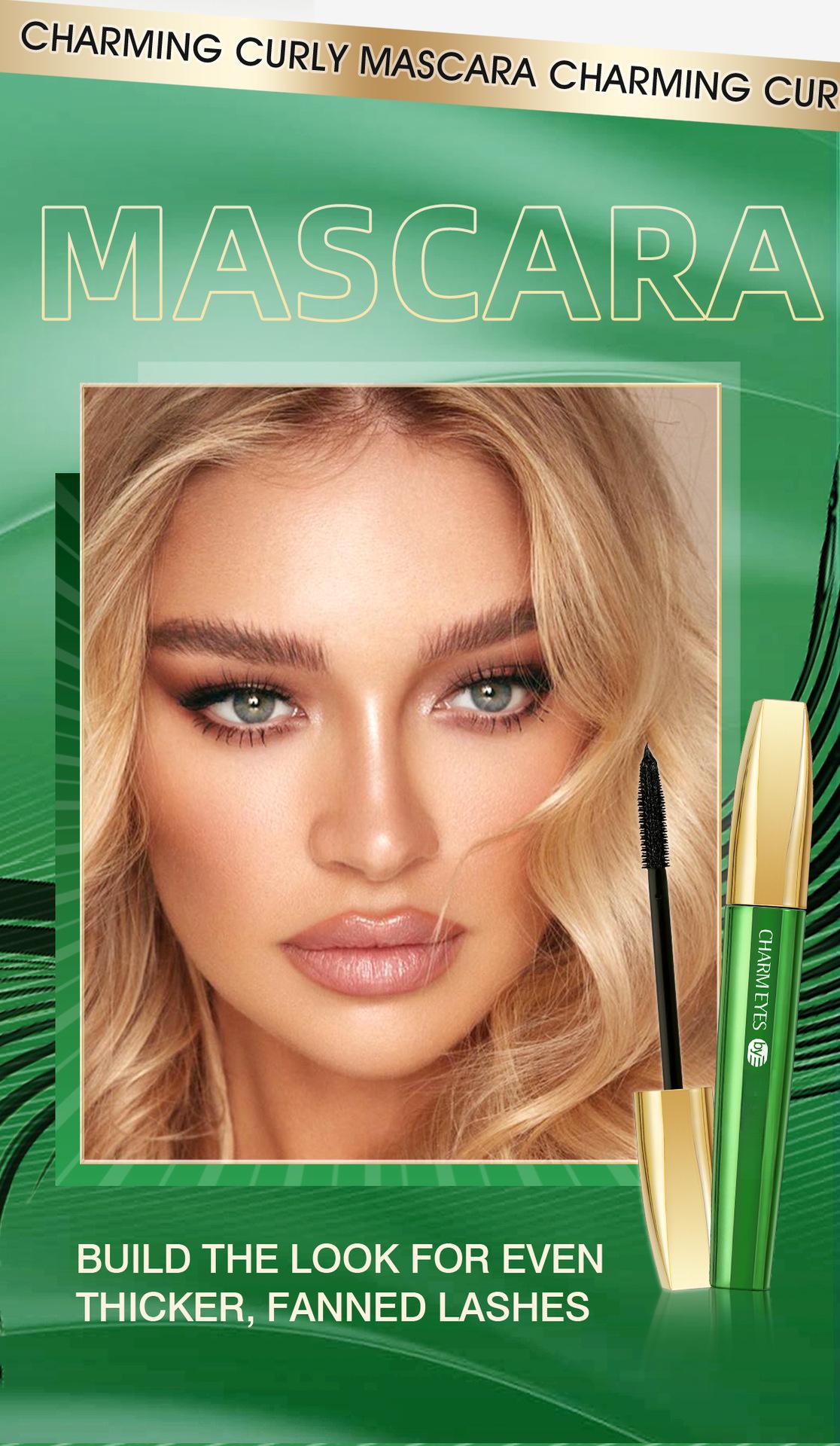 Waterproof and sweatproof mascara, non-smudging, thickening, curling, quick-drying, setting eyelash primer, in stock