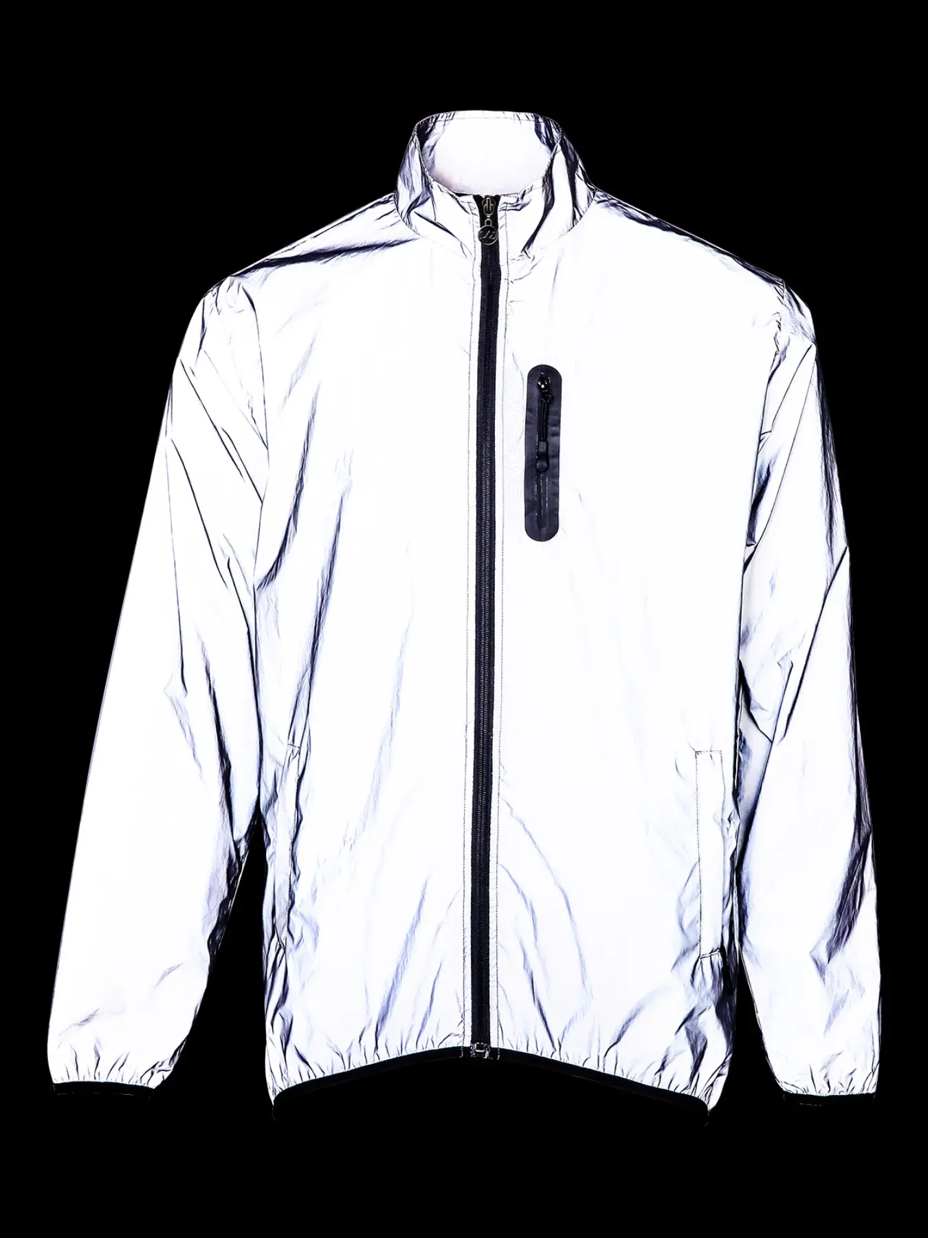 WOSAWE Unisex Reflective Cycling Jacket - Windproof & Water-Repellent with Mesh Ventilation for Riding, Moto, Fishing & Hiking