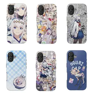 Uma Musume Pretty Derby Oguri Cap Phone Case 2 in 1 Filim Glossy Case for iPhone 17 16 15 14 13 12 11 Pro Max, Cute Anime Horse Girl Shockproof Cover, Anti-Scratch PC+TPU Protector