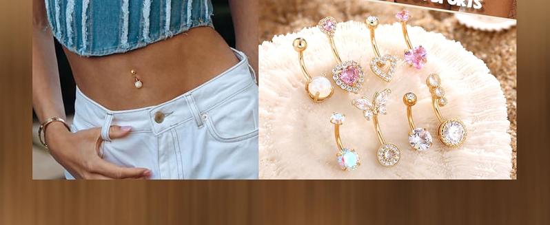 Shiny Pink Heart Belly Button Ring Piercing Jewelry 8Pcs 14G Surgical Stainless Steel Navel Piercing Jewelry Hypoallergenic Cute Opal Butterfly Belly Button Rings for Women