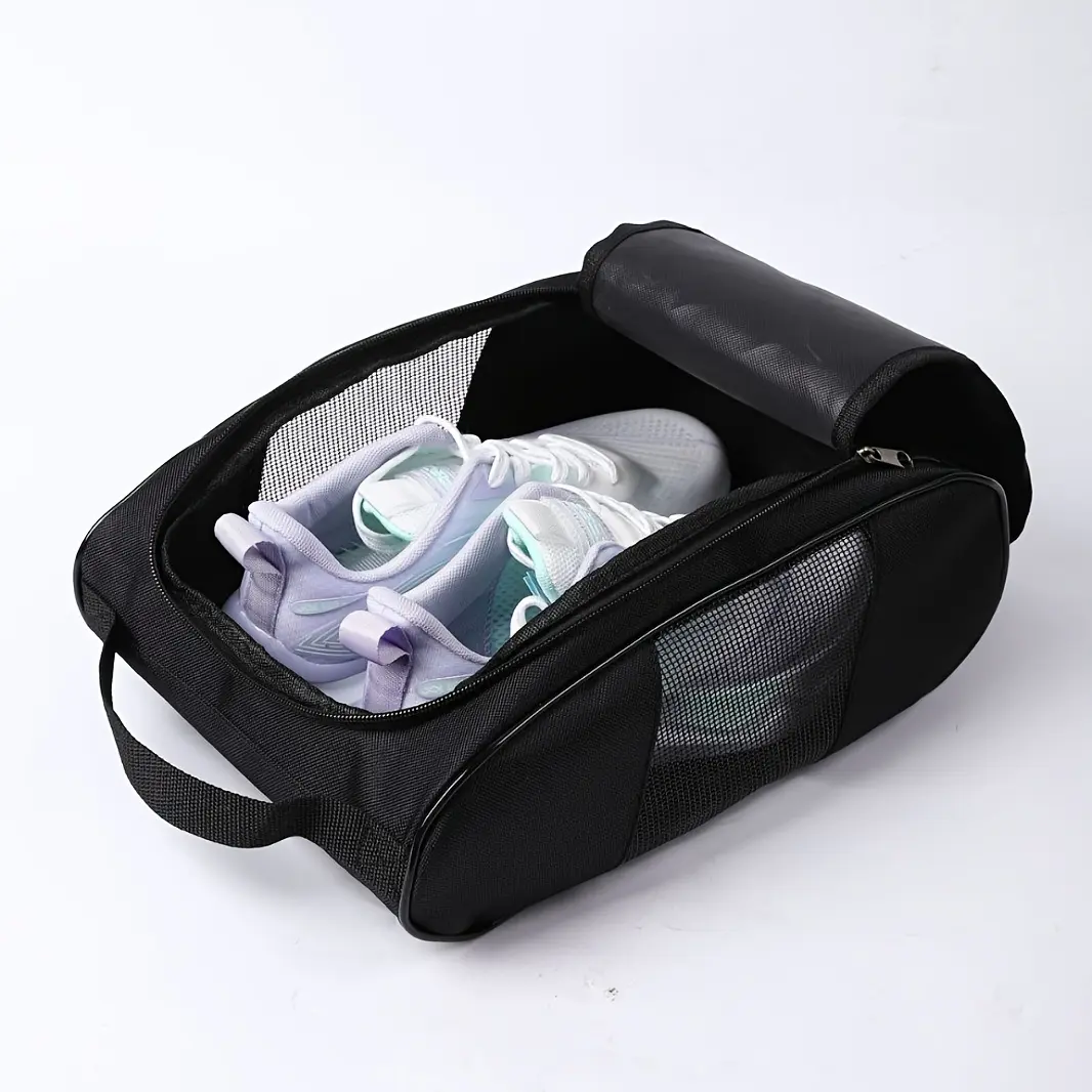 Premium Odor-Resistant Golf Shoe Bag - Breathable Mesh Travel Shoe Organizer for Men & Women, Ventilated Sports Shoe Storage for Gym, Travel & Athletic Gear