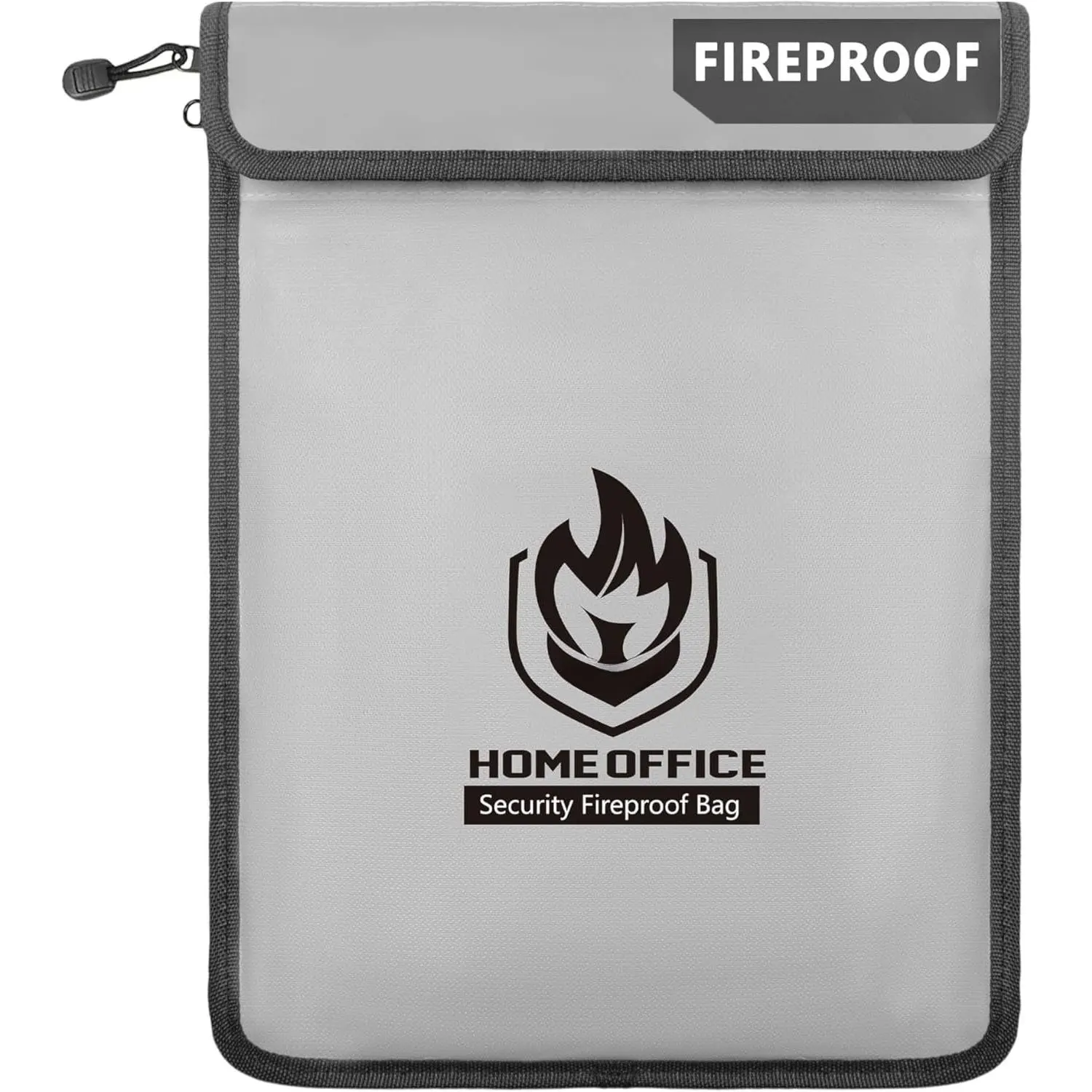Fireproof Document Bag 2000°F, 15x11’’  Fireproof  Bag for , Two Pockets Safe Document Organizer for Valuables, Important Document Folder for Office  Travel (Gray)