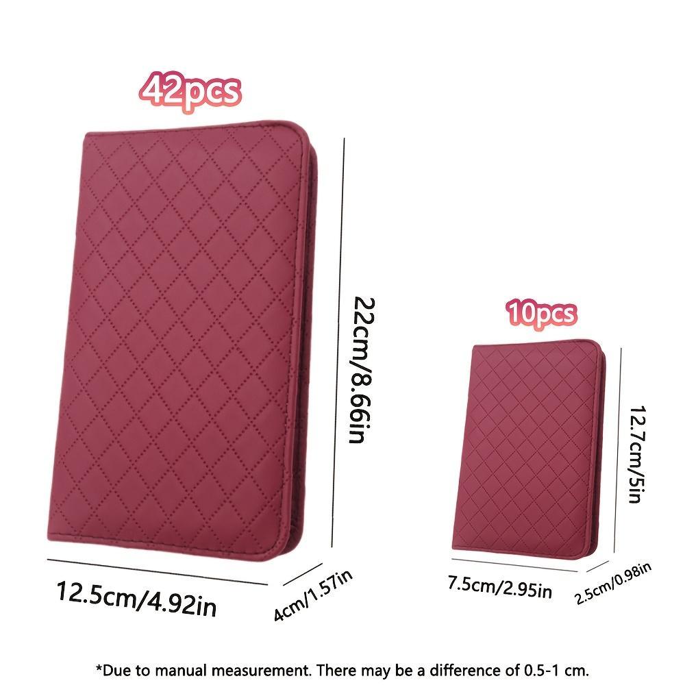 Professional Nail Clipper Set with Leather Storage Case, 10/42pcs Stainless Steel Nail Clippers Kit, Cuticle Pusher, Manicure & Pedicure Tool for Home & Salon Use