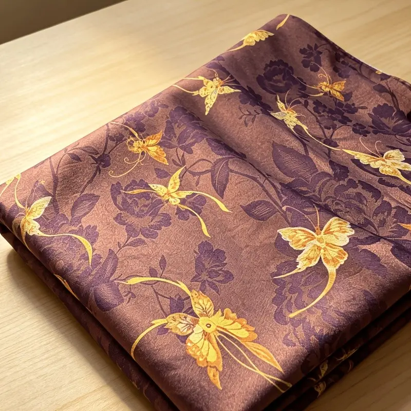 11 Pieces High-End Silk Fabric, New Traditional Chinese Style, Sunlight Color-Changing, Ideal for Qipao, DIY Projects, Curtains