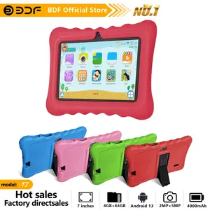Educational Tablet, 7-Inch Android 13, 4GB RAM 64GB Storage, Quad-Core Processor, HD Screen, Dual Cameras, 4000mah Battery, WiFi Gaming