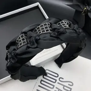 Retro temperament black hairpin hair band women's 2026 net red new high-grade appearance headdress pressure hair wash Headband