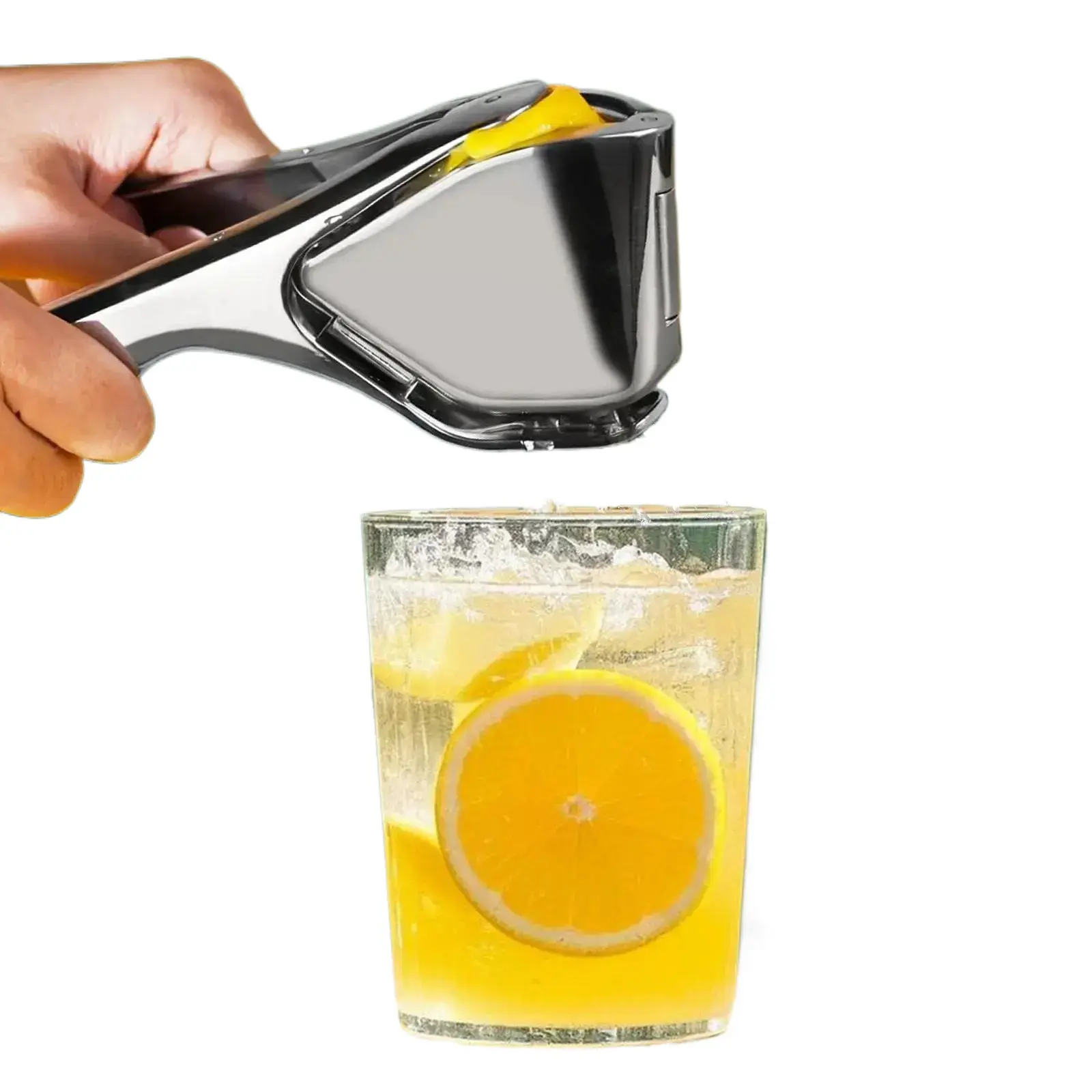 Aluminum Alloy Manual Citrus Squeezer - Heavy-Duty Handheld Fruit Juicer, Dishwasher-Safe Kitchen Gadget for Lemon, Lime, Orange Fresh Juice