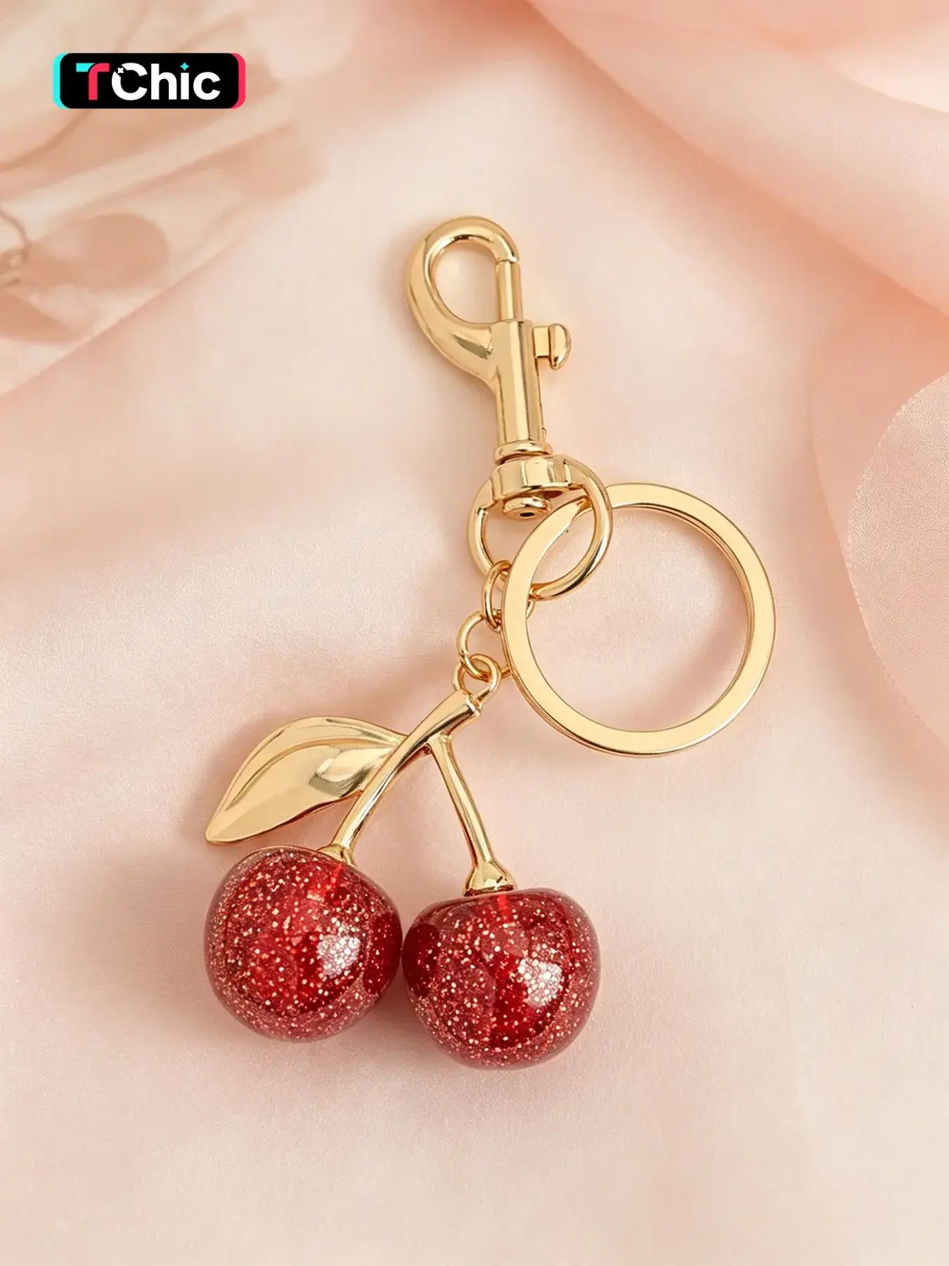 Cherry Bag Accessories, Bag Charms, Wedding Party Decorative Hanging Items, Perfect for Bags, Stylish Cherry Design, Ideal for Special Occasions