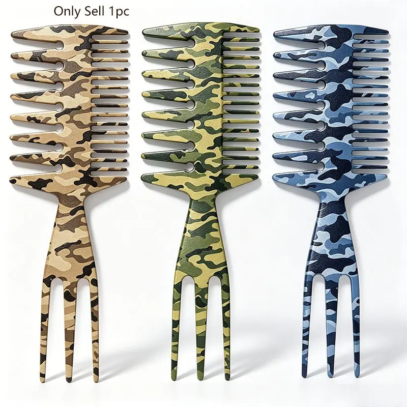 1pc 3-In-1 Fishbone Comb, Hair Styling Comb, Hair Fixing and Maintenance, Three-Pronged Comb, Makeup Accessory, Essential Hair Tool