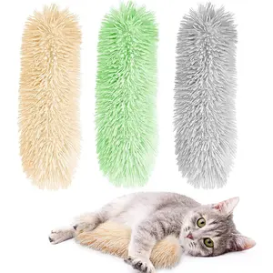 Plush Cat Chew Toy Catnip Self-hi Bite Toys Strip Pillow Teaser Toys for Cats Soft Interactive Cat Plaything Katten Speelgoed