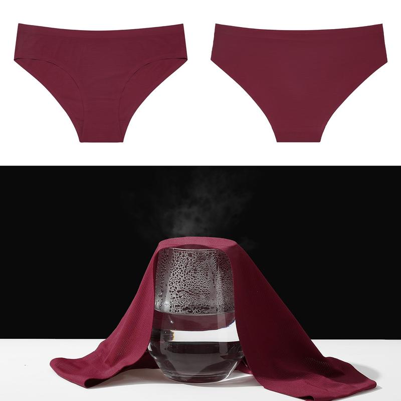 LEVAO 10 Pack Seamless Underwear for Women Lightweight Breathable Bikini Panties Silk Touch Briefs No Panty Line Underwear