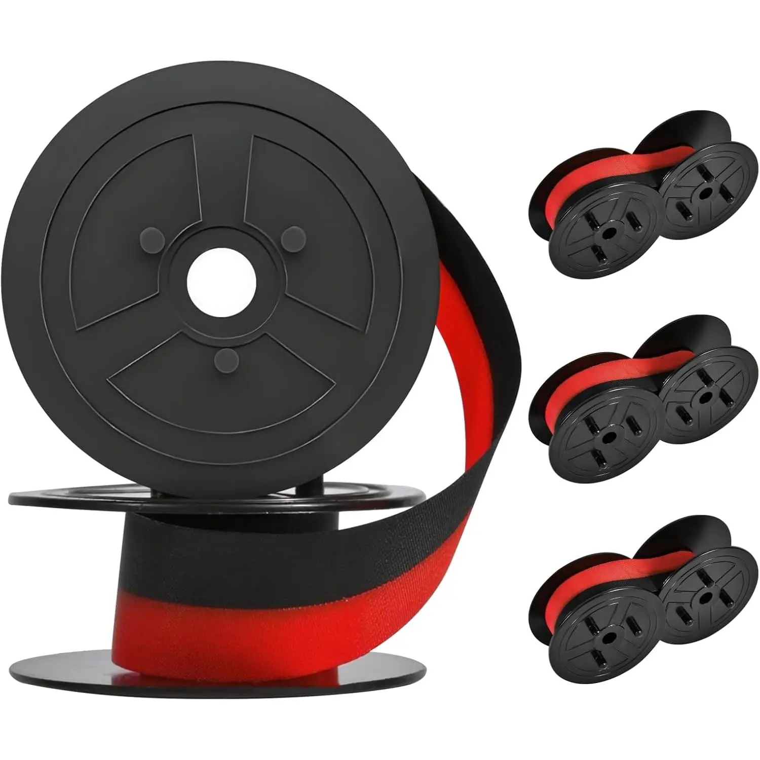 4-Pack EL-1197PIII Calculator Ink Ribbon, Red/Black, Compatible for Offices and Schools, Offices/Schools