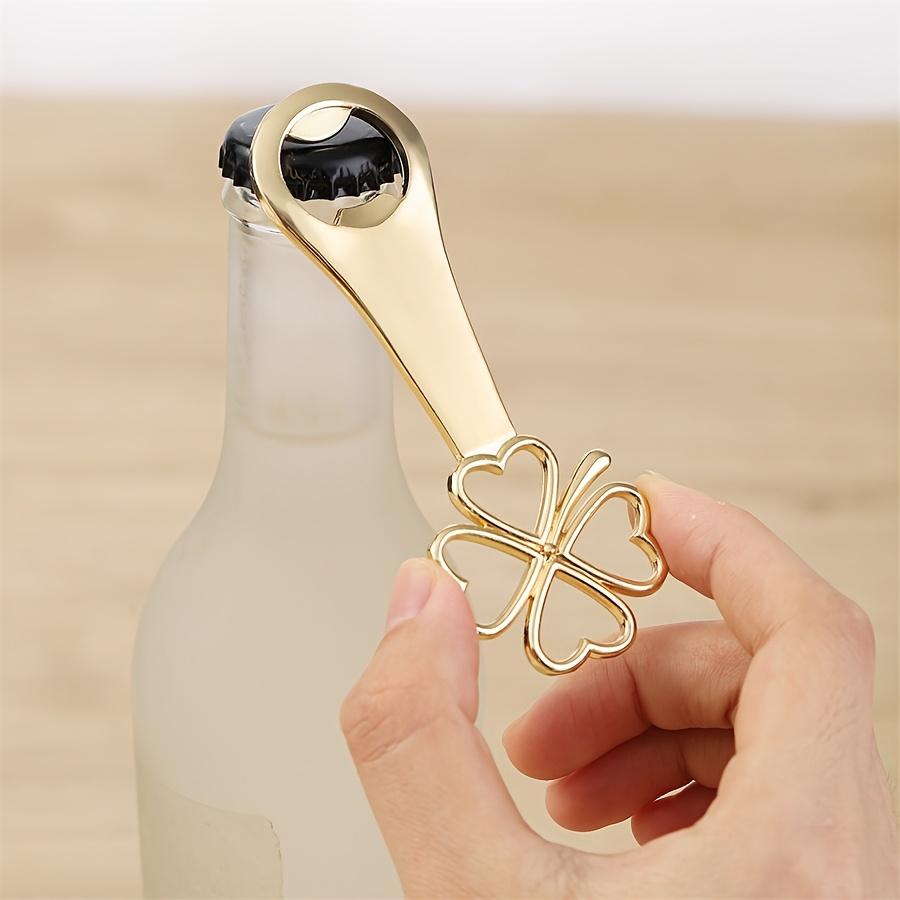 Customizable Heart Bottle Opener with Corkscrew - Personalized Zinc Alloy Beer Bottle Opener for Weddings, Parties, And Birthdays - Elegant White Boxed Beer Bottle Opener