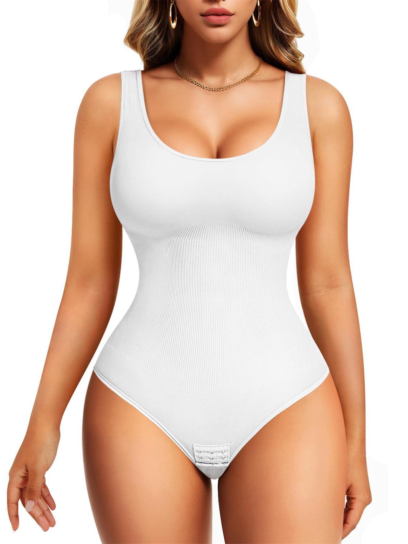 Women's Solid Color High Stretch Shapewear Bodysuit, Tummy Control Butt Lifting Shaper Bodysuit, Women's Shapewear for Daily Wear, Seamless Compression Body