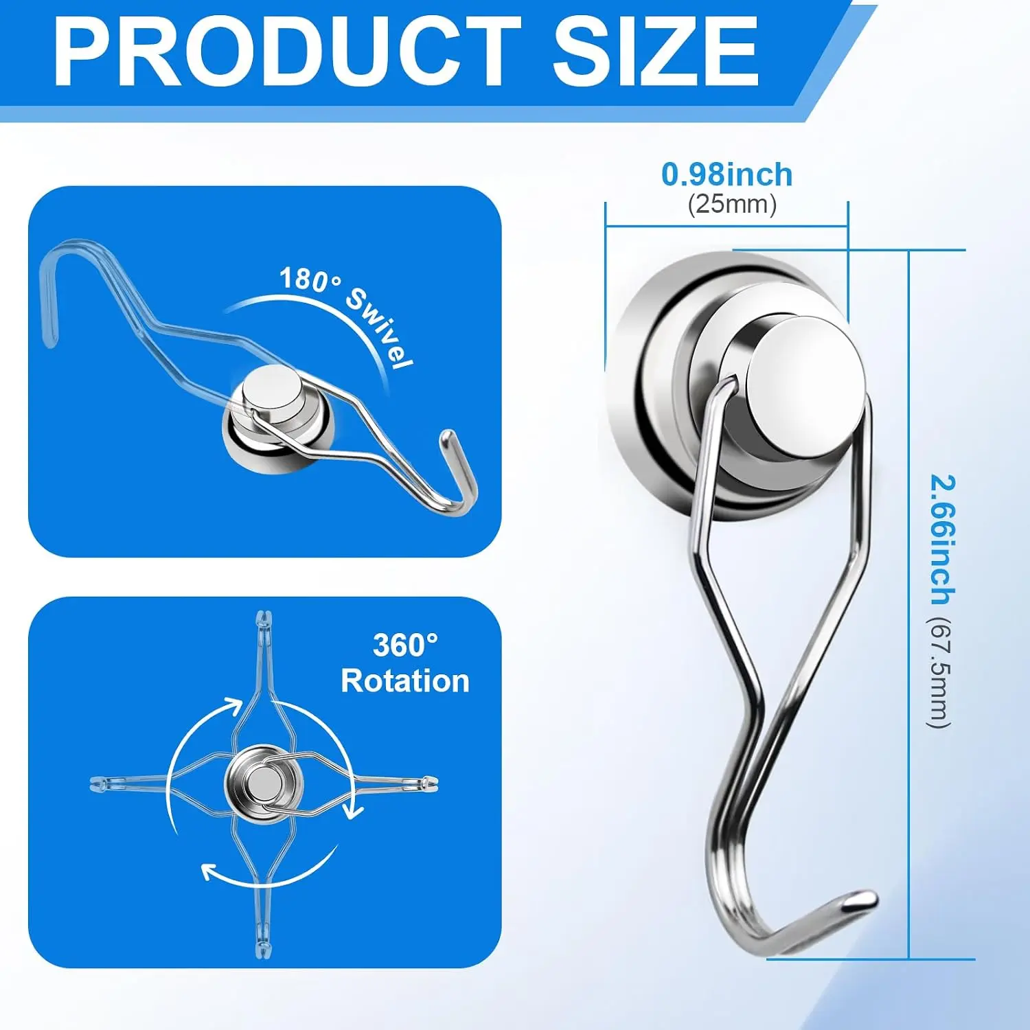 80LBS Swivel Swing Duty 10 Pack Heavy Duty Swing Hangers For Porch Tree Playground Swing Set Accessories Durable Metal Swing Mounting Hardware For Outdoor Indoor Play