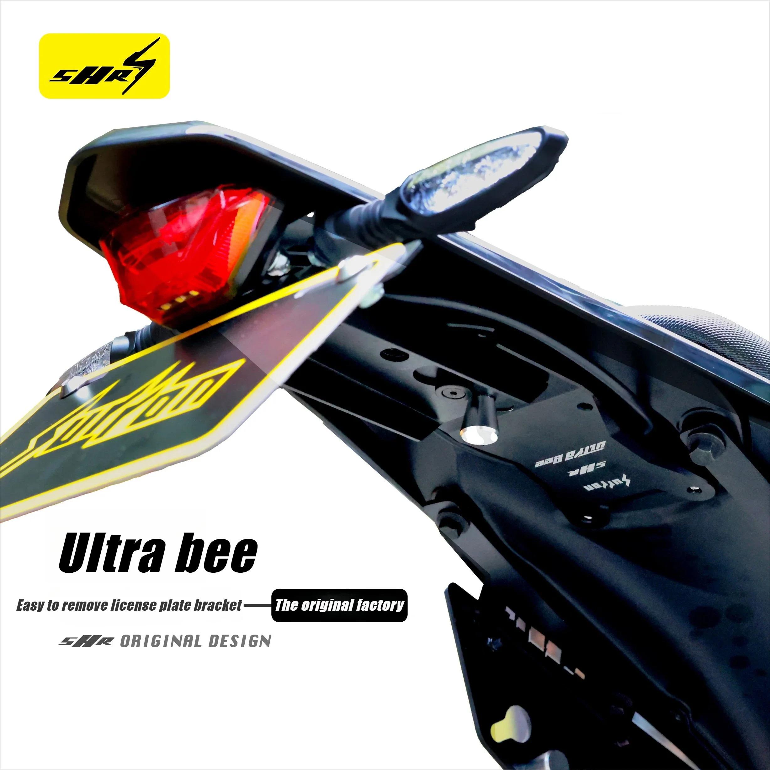 For Surron Ultra Bee Modified License Plate Bracket Modified Tail Light Holder Kit Quick Release Design UB License Plate Bracket