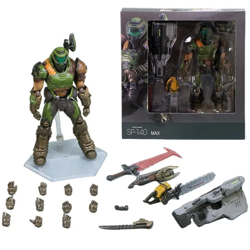 Doom Figma Doom Eternal SP-140 Doom Guy Doom Slayer 1/12 16CM  Action Figure Collection Game Model Statue Anime Movable Toy Gift Popular toys 2026 Hot selling toys