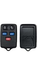 Replacement Key Fob Cover Shell fit for Ford Fusion Explorer Mustang Edge F150 F250 F350 Lincoln MKZ MKC Keyless Entry Key Fob Case M3N-A2C31243300