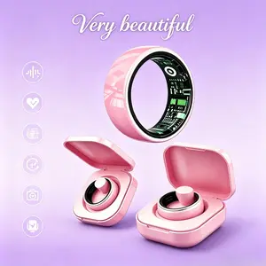 Fashion Ceramic Smart Ring - Sleep and Activity Monitor. Sleep monitoring, heart rate monitoring, blood oxygen monitoring, health activity tracking, water-resistant, Bluetooth ring.