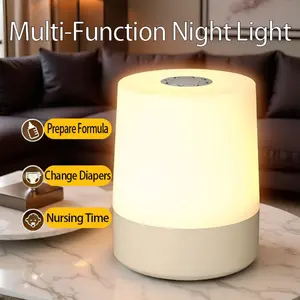Rechargeable touch-type night light, lighting light, sleep light.Smart touch switch, three-speed adjustable color temperature, one-key switch of warm light, natural light, and cold light, suitable for bedrooms, baby rooms, and late-night parties