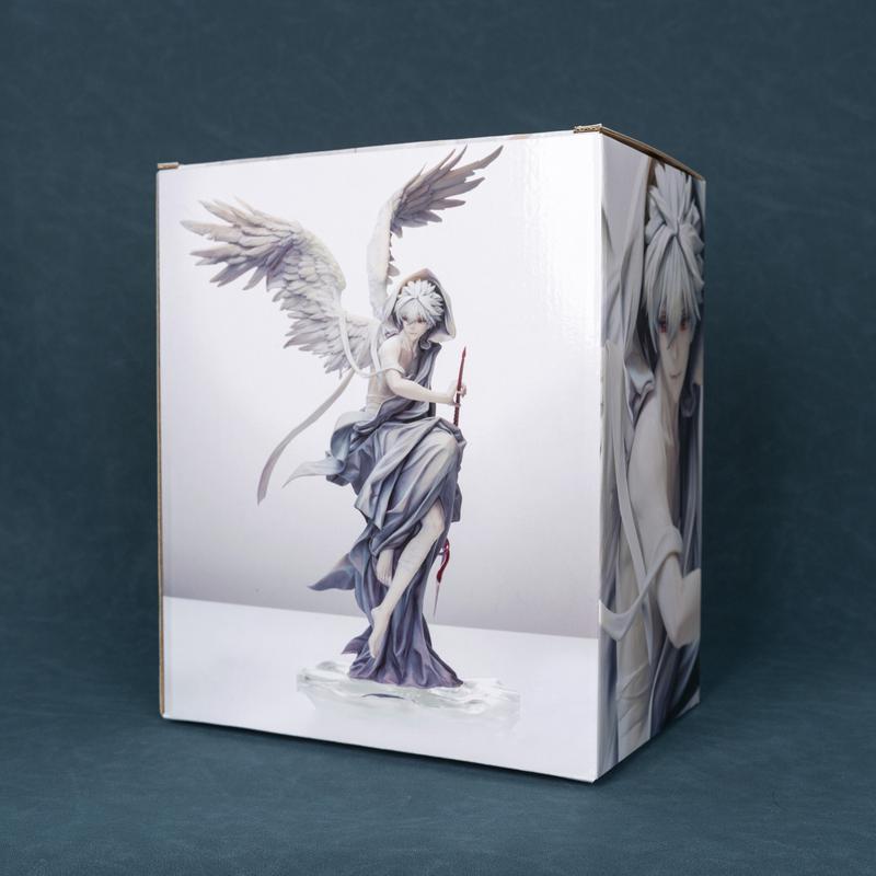 Anime Figure Angel Kaworu Nagisa Wings GK Statue 17th Apostle Longinus Spear Action Figure Collectible Model Toy 32cm Height for Otaku Fans Gift