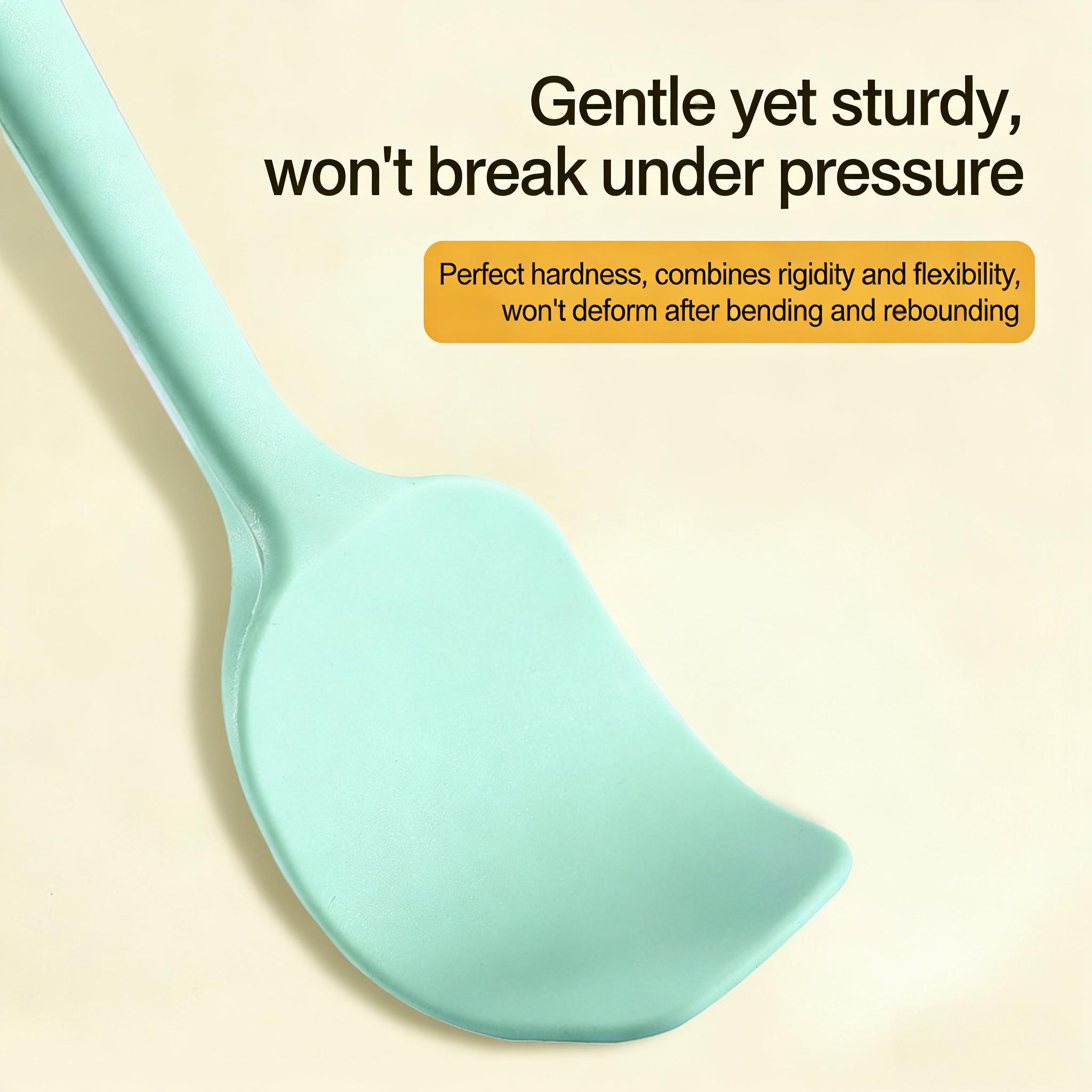 Silicone Baking Spatula Set, 4 Pcs Non-Stick Heat Resistant Spatulas, Multipurpose Kitchen Utensils for Cake Cream Baking & Cooking