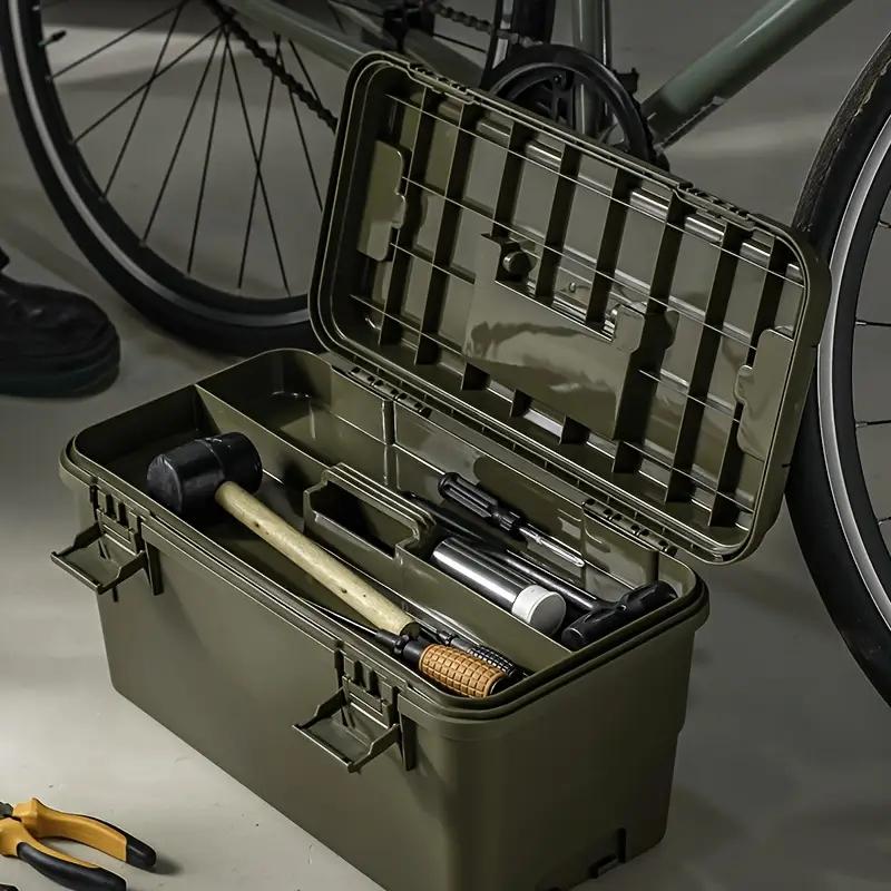 Waterproof Multi-Functional Tool Box, Stackable & Connectable Design, Ideal for Home, Car, Outdoor Use, Durable Organizer Solution, Toolbox