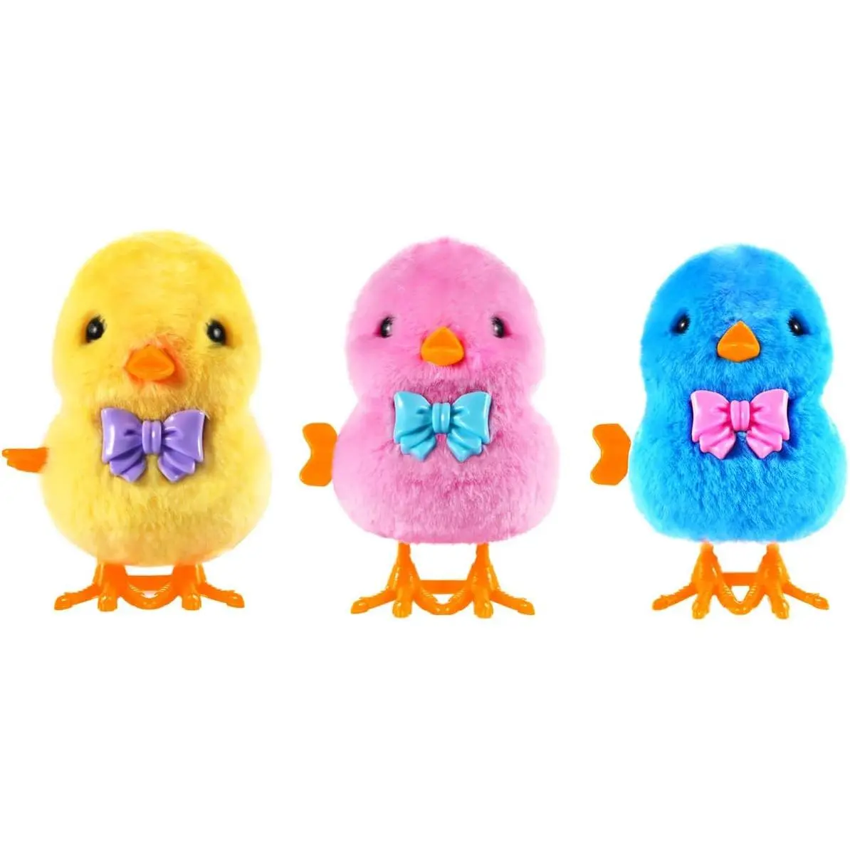 Wind Up Chicken Toy, 3 Pcs Jumping Chick Gag Toys Cute Plush Hopping Chicks Novelty Spring Windup Toys for Kids Toddler Adult Easter Egg Party Favors Christmas Goody Bag Fillers Giftsfidget toys