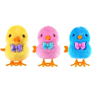Wind Up Chicken Toy, 3 Pcs Jumping Chick Gag Toys Cute Plush Hopping Chicks Novelty Spring Windup Toys for Kids Toddler Adult Easter Egg Party Favors Christmas Goody Bag Fillers Giftsfidget toys