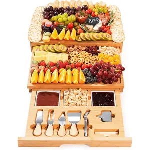 33.7x15.7 inch Charcuterie Boards  Set,   Cheese Board and  Set, Cool Meat Cheese Platter Tray, House Warming Gifts  , Ideas for Women Mom