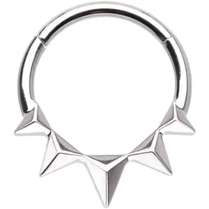 16GA Stainless Steel Spike Lined Hinged Segment Ring