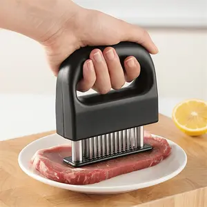 48 Needle Meat Tenderizer Tool, Stainless Steel Steak Hammer with Sharp Blades, Heavy Duty Needle Tenderizer for Beef Pork Chicken, Kitchen Gadgets