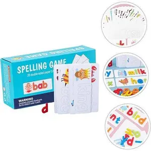 Wooden Alphabet Puzzle Game for Children, Suitable for 26 English Letters, Spelling Practice, Early Education Cognitive Educational Toy, Literacy Spelling Learning Toy, Alphabet Matching Game, Wooden Puzzle Educational Toy, Suitable for Preschool Children