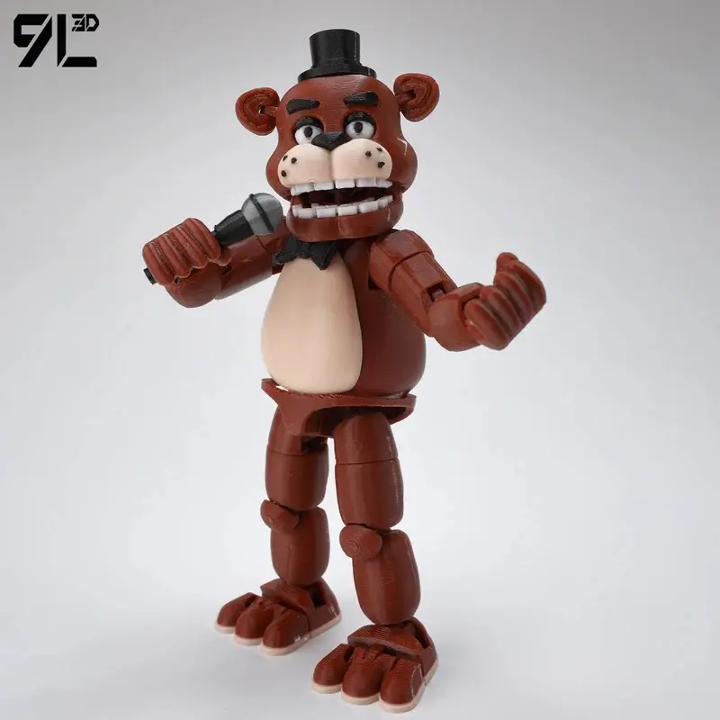 9L3D Printed Freddy Titan13 FNAFs Bear's Midnight Harem Five Nights Joint Movable Detachable Game Peripheral Hand Office Boy
