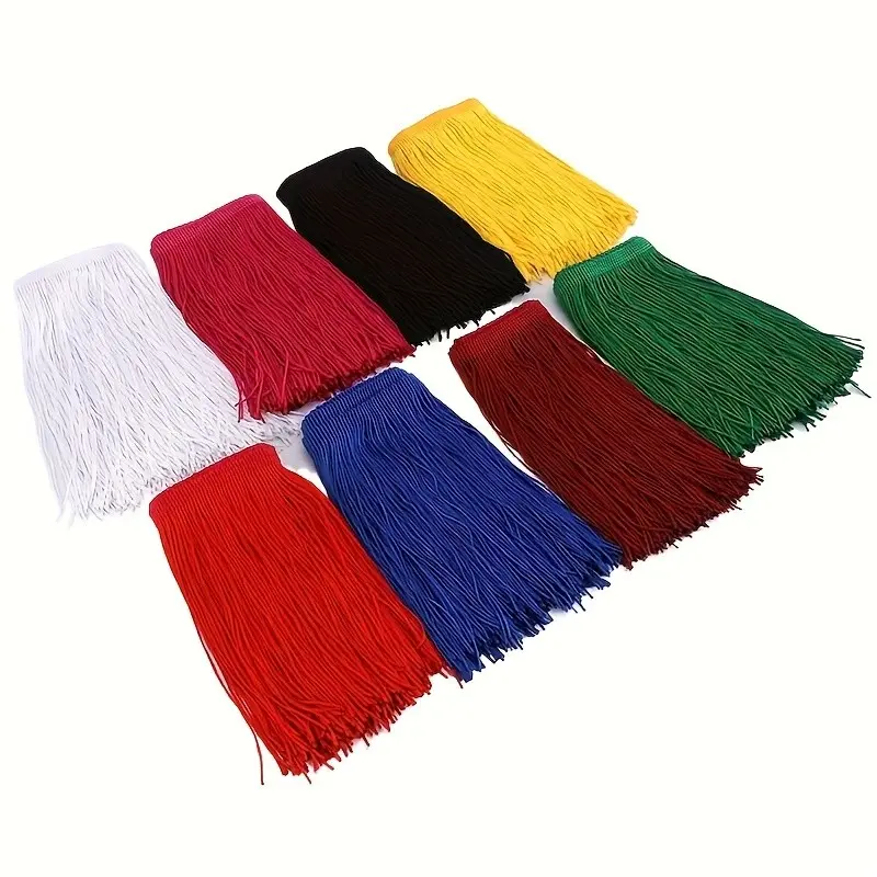 20cm Lace Trim Tassel Fringe Detail Design DIY Latin Dress Stage Clothes Accessories Decorative Tassels for Curtains Lace