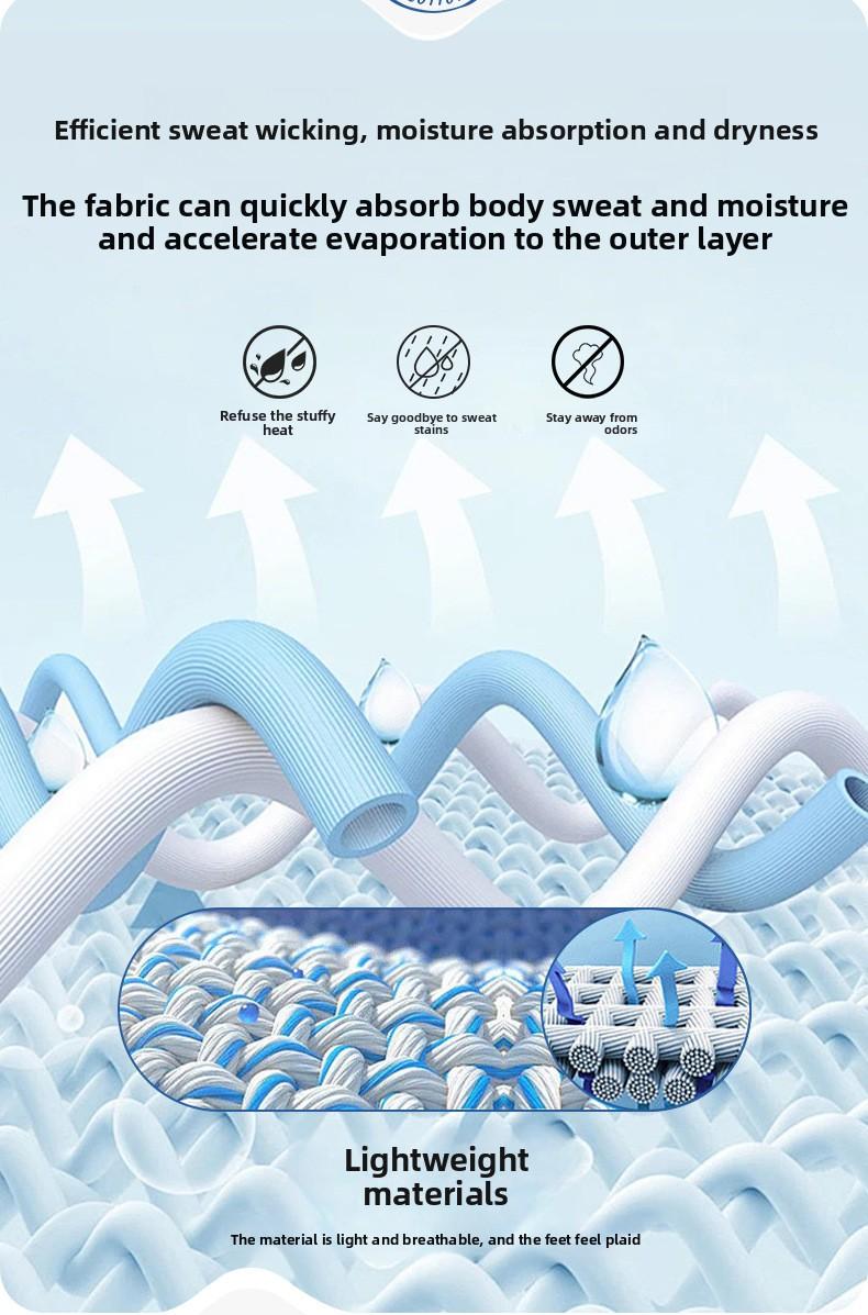 New men's and women's fitness pressure socks medium tube sports running socks elastic sweat-absorbing sports socks