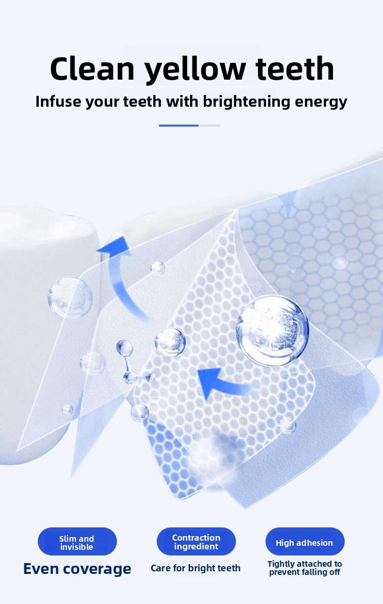 Ai Smile Teeth Whitening Strips, Yellow Stain Removal, Whitening, Sea Salt Cleansing, Brightening, Gentle, Cross-Border Supply, In-Stock