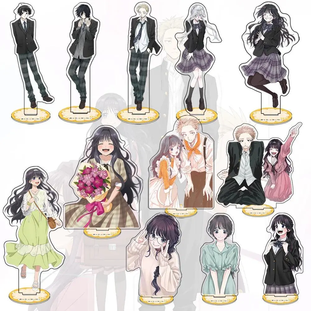 Anime Kaoru Hana wa Rin to Saku 15CM Rintaro Tsumugi Kaoruko Waguri Acrylic Stand keychain Figure Collection Birthday Fans Gift