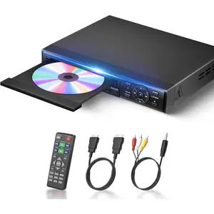 DVD Player, 1080P Region Free DVD Players for TV with HDMI/ Output, DVD CD Player for  -in PAL/NTSC Support USB Input