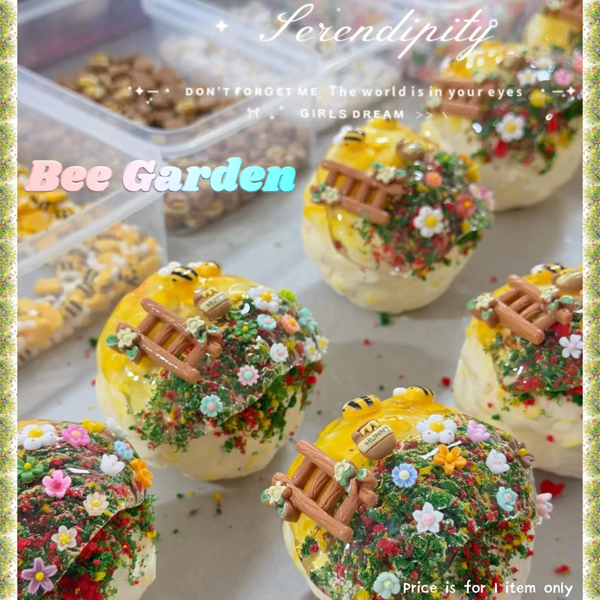 Handmade Bee Garden Stress Ball, Landscape Design, High Aesthetic, Sound-Controlled Stress Relief Toy, Healing Squeeze Fun, Thoughtful Gift, Stress Relief Tools