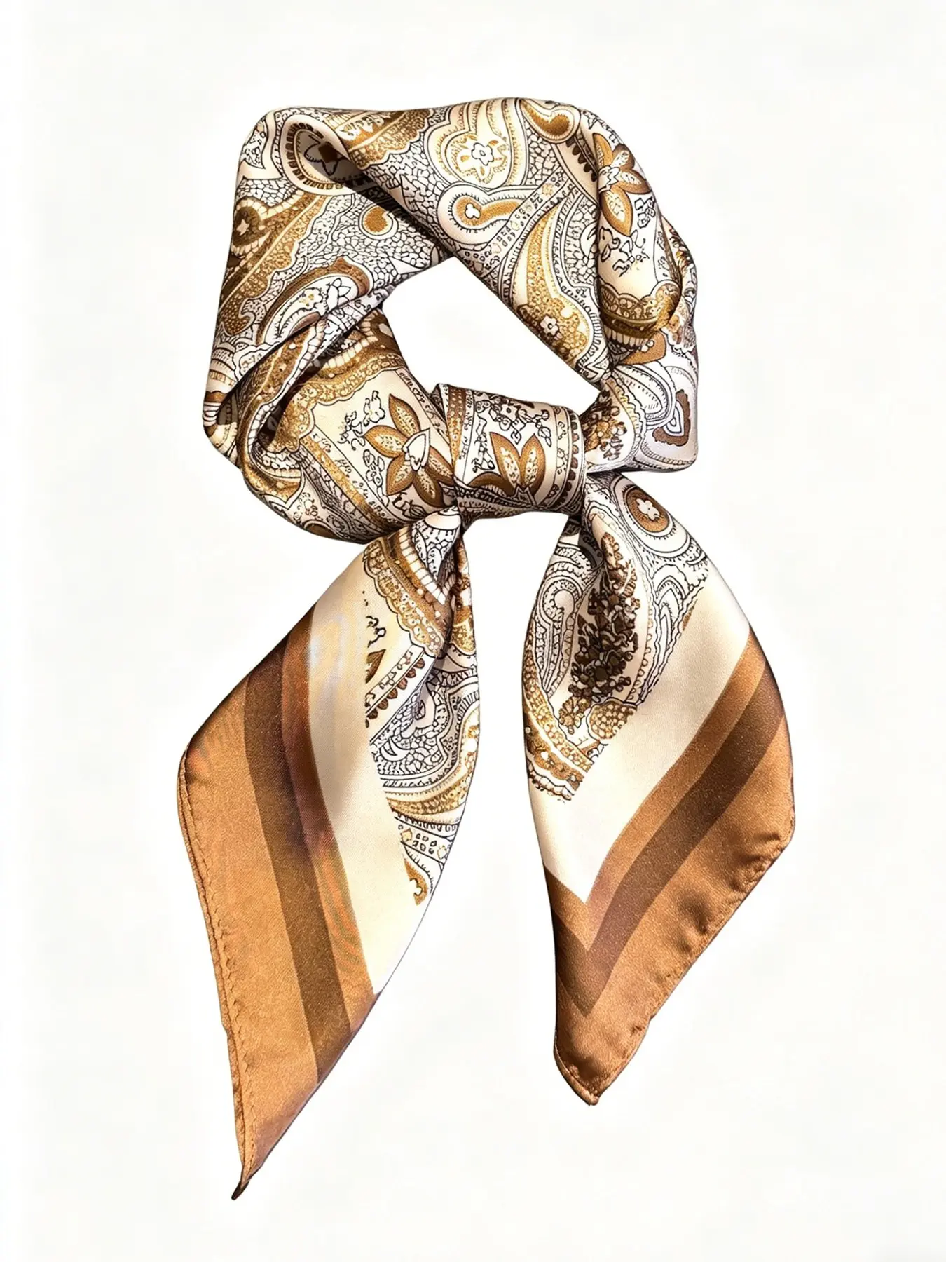 Women's Paisley Print Square Scarf, Boho Style Bandana for Women, Fashionable Hair Accessories for Daily Wear, Trendy All-match & Exquisite Scarf for Birthday Gift