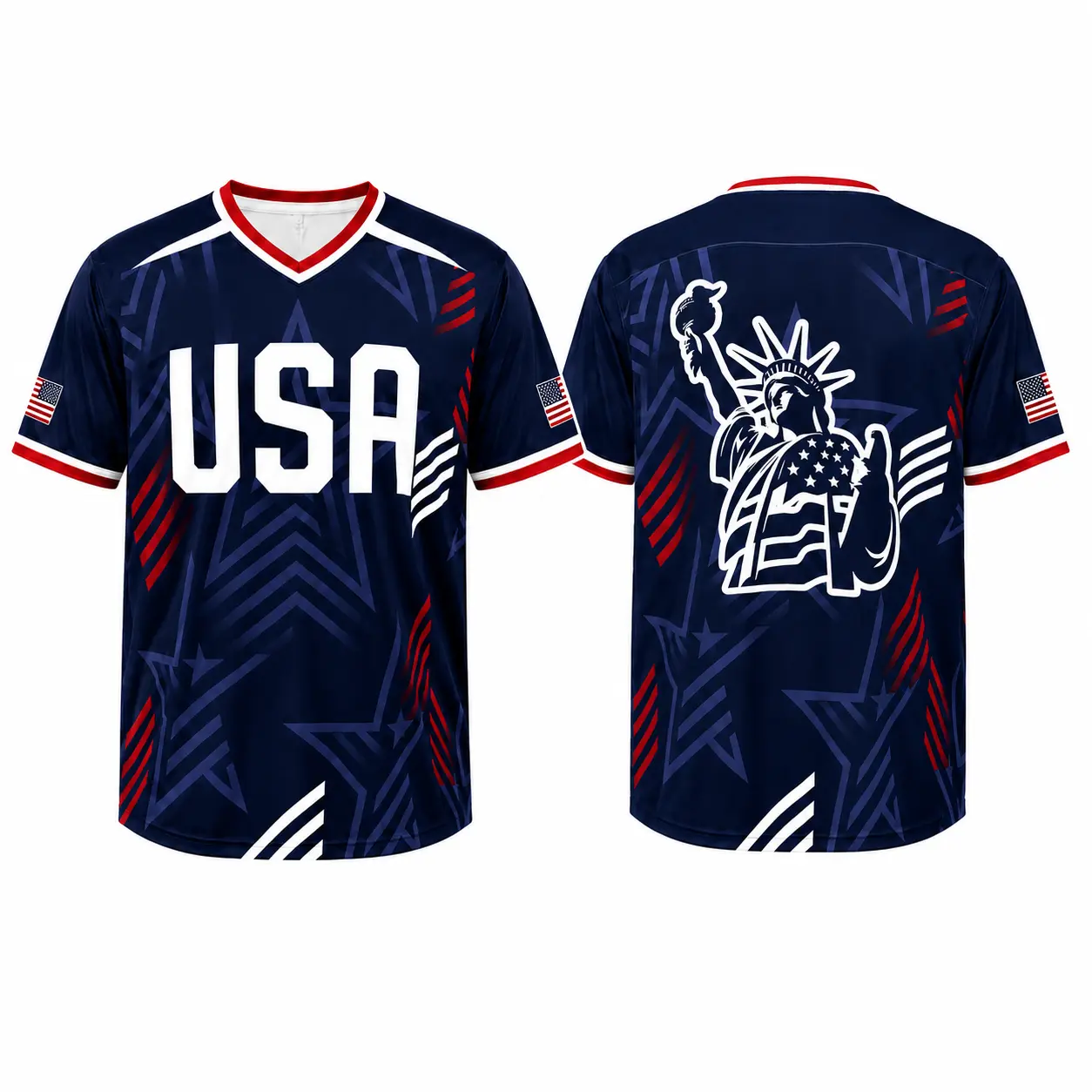 USA Soccer Jersey 2026 V Neck Shirt, America Flag Graphic Soccer Fan Jersey, Lightweight Short Sleeve Game Day Outfit for Men Women,Size S-5XL,clothes,outfits,men's wear,men fashion,summer men clothes,fashion men clothes,4th of july shirts