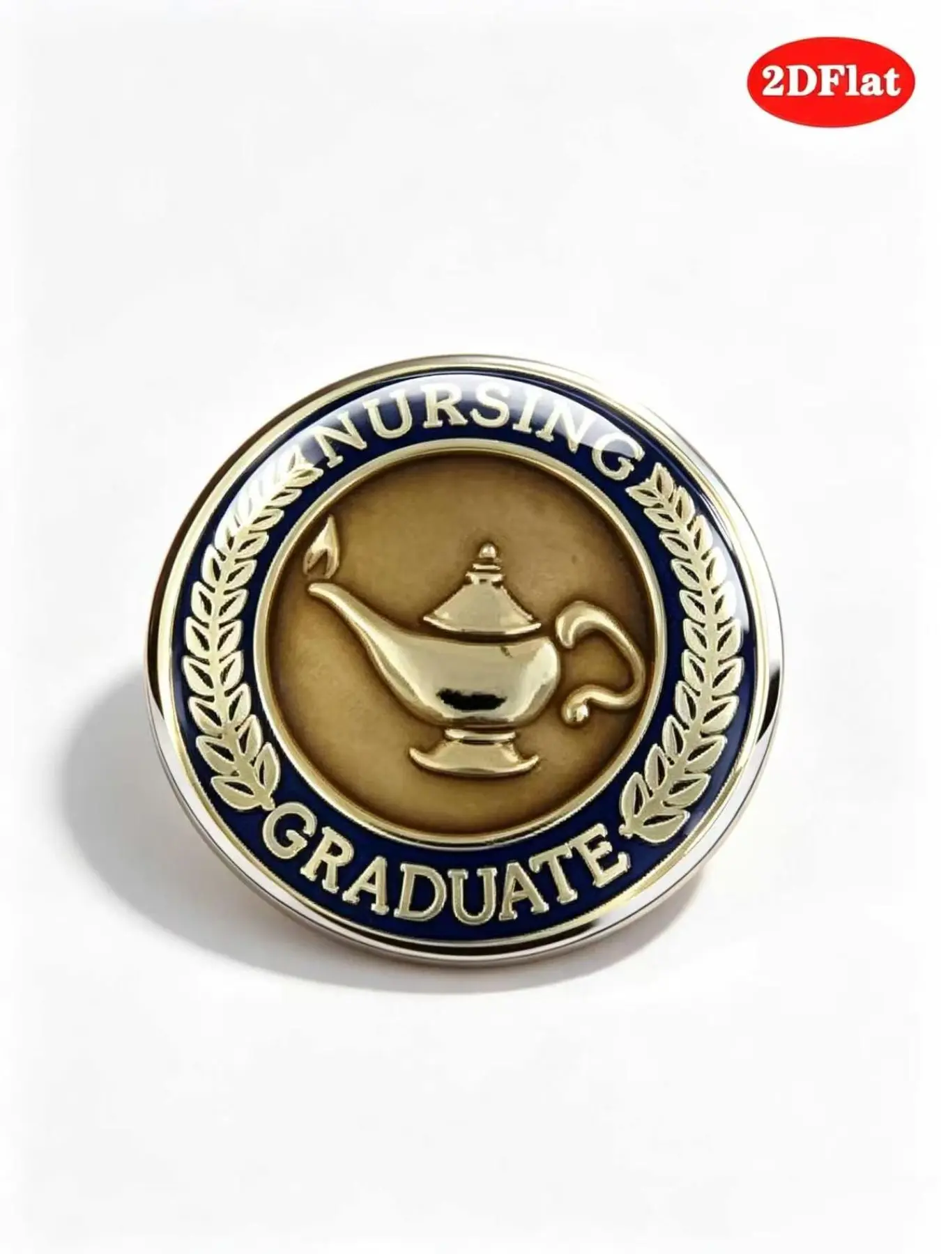 2dflat Elf Light Badge Alloy Brooch, Nursing Graduation Memorial Pin, Medical Industry Gift, Boho Style Print Design