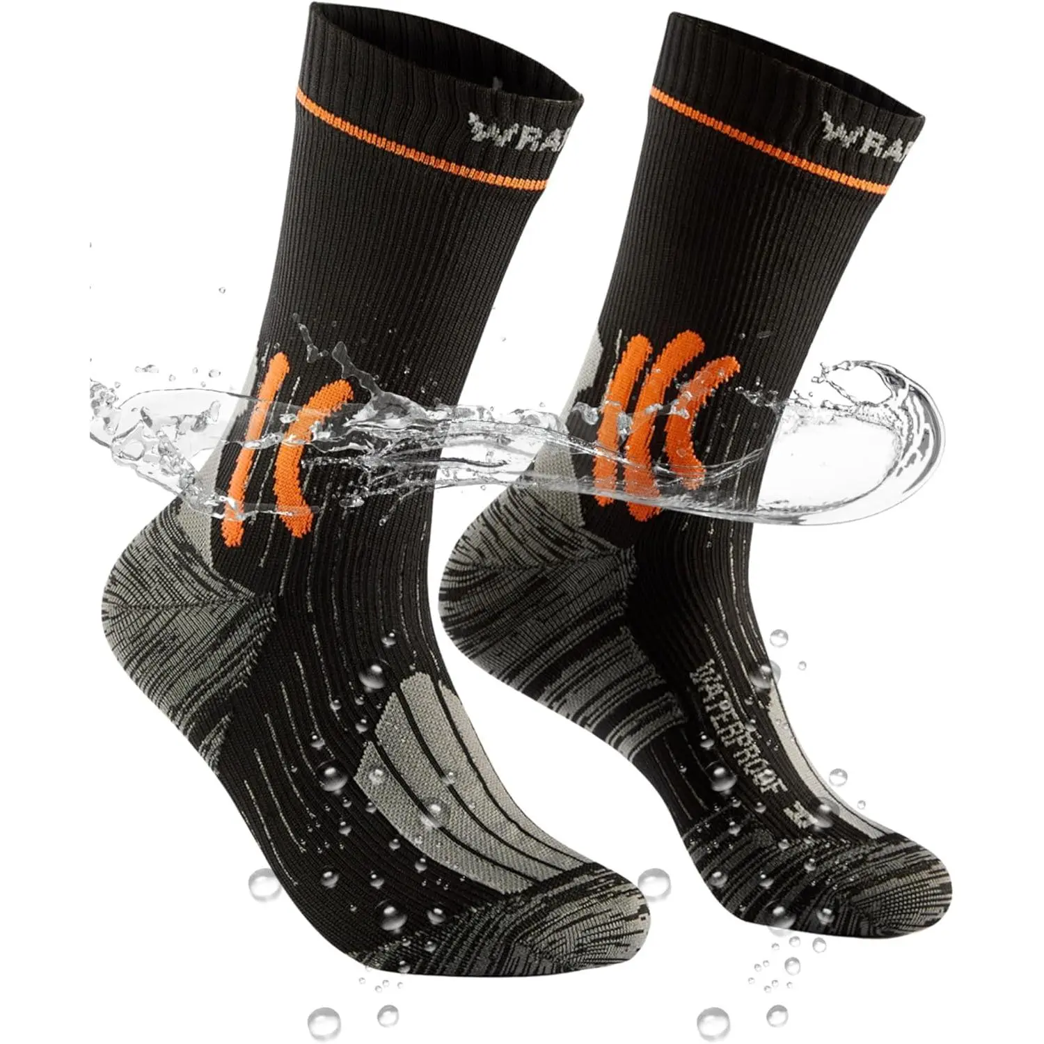 Waterproof Socks for Men, Waterproof Hiking Socks with Breathable Cushion Running, Hiking, Water SportsGift.