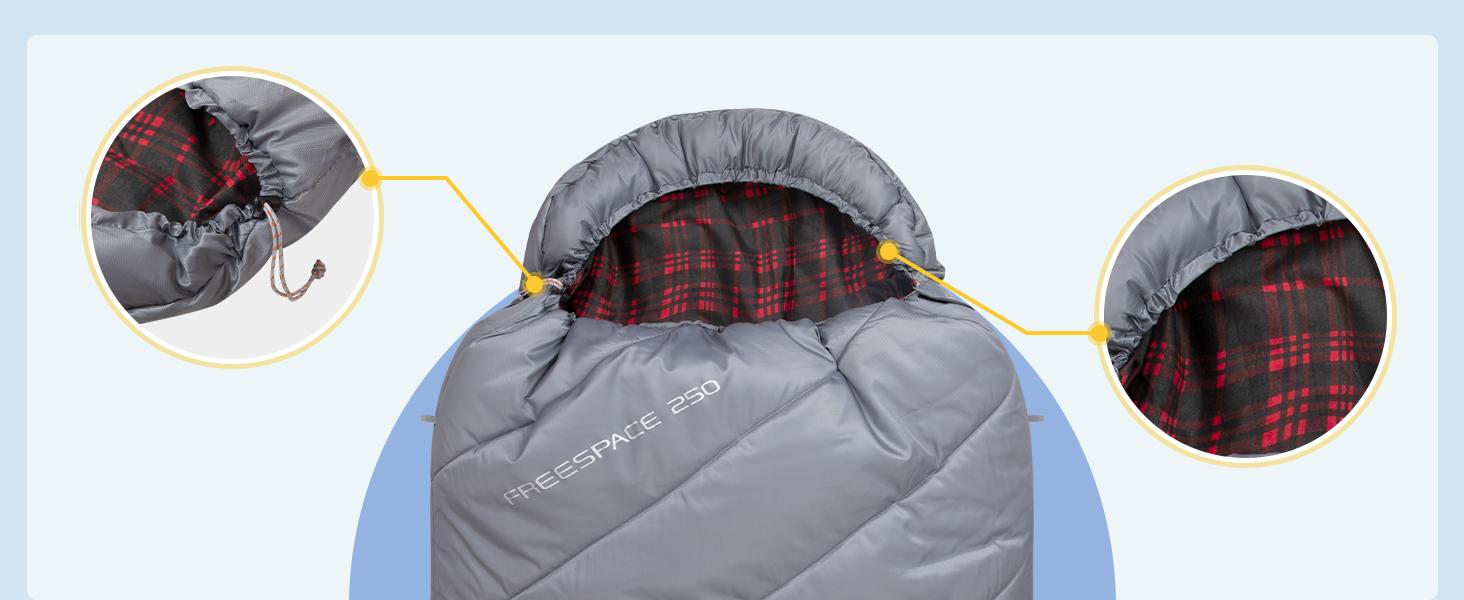 KingCamp Sleeping Bag for Adults, Cold Weather & Warm Extra Wide Big & Tall XL Portable Waterproof Flannel Sleeping Bags, Essentials Gear Accessories for Camping Backpacking Hiking Indoor & Outdoor