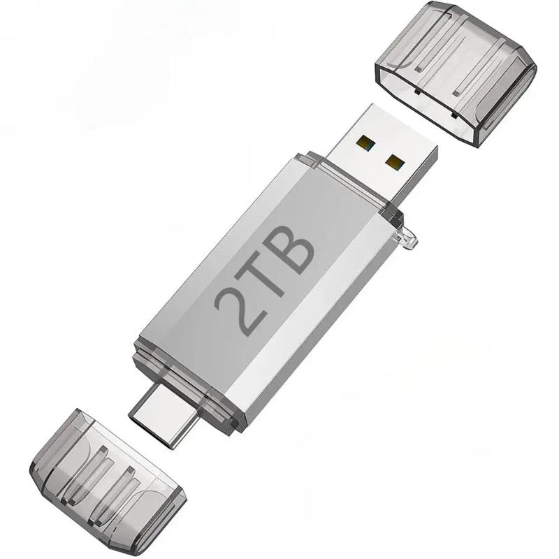 2TB USB Flash Drive Photostick High Speed Stick External Storage Pen Drive For Phone iPhone Android PC Copy Photo Videos Files.