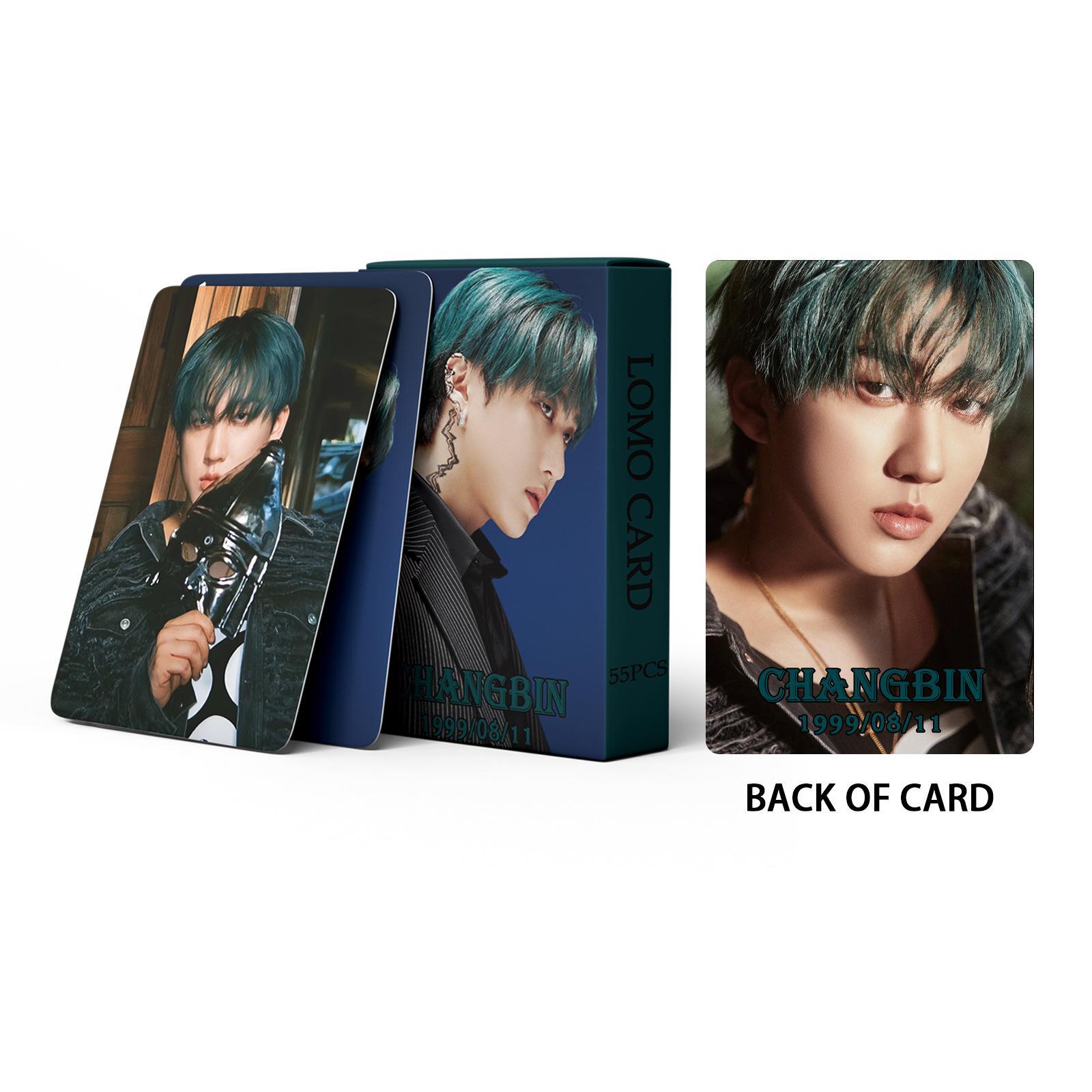 55Pcs/Set Kpop New Album HOP Photocard ChangBin Postcard Star Card Album Card Fan Collection Lomo Cards