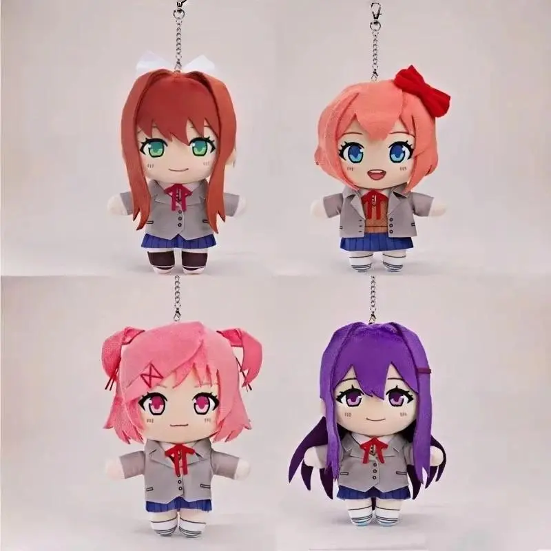 Doki Doki Literature Club Plush Dolls Monika Natsuki Yuri Sayori Anime Merchandise Stuffed Figures Holiday Gifts Toys