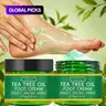 Set of 2 Tea Tree Oil Foot Creams, Foot Cream for Dry Feet, Hydrates Dry Rough & Cracked Skin, Softens & Smooths, Long-Lasting Fresh Fragrance, Gentle All-Season Moisturizing Foot Care Products for Men & Women #GLOBAL PICKS