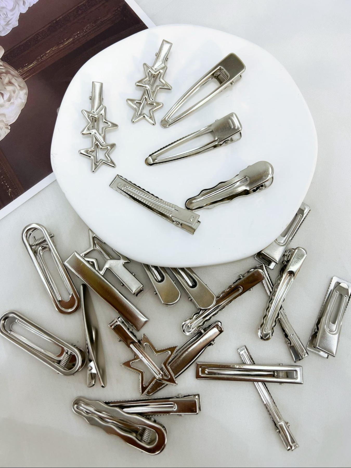 Cute Star Design Hair Clips Barrettes Hairpins As Gift, Y2k Hair Accessories for Women & Girls, Star Shaped Hair Clips, Casual Versatile Minimalist Hair Clips for Daily Wear, Perfect Gift Idea, Super Cute Clips